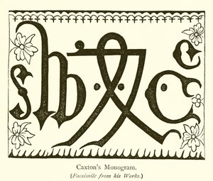 Monogramma di Caxton da English School