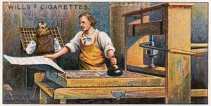 La pressa da stampa di Caxton da English School