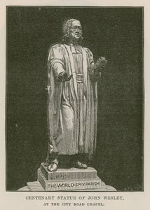 Statua del centenario di John Wesley da English School