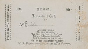 Carta di conoscenza centenaria da English School