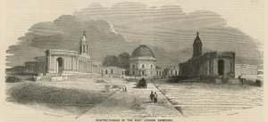 Viale centrale del Cimitero di West London da English School