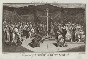 Cerimonia di pesatura del Gran Mogol da English School
