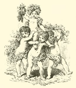 Champagne, figure allegoriche (incisione) da English School