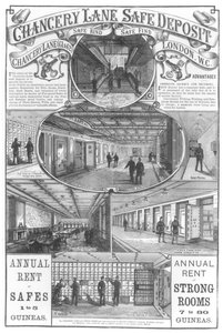 Deposito Sicuro di Chancery Lane, 1886 da English School