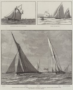 Gara del Canale del New Thames Yacht Club, da Southend a Harwich, partenza dal molo di Southend da English School