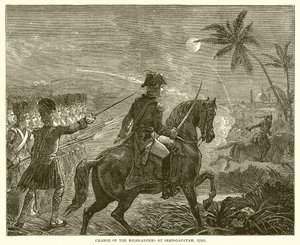Carica degli Highlanders a Seringapatam, 1792 da English School