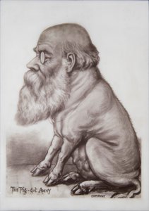 Targa di Charles Darwin, c.1870 da English School