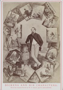 Charles Dickens e i suoi personaggi, dal quadro originale di W O Gray e W Broadfoot da English School