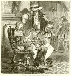Carlo II e la Duchessa di Portsmouth da English School