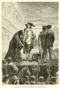 Carlo I consegna il suo George al vescovo Juxon da English School
