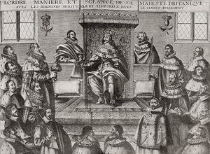 Carlo I nella Camera dei Lord nel 1648, da 
