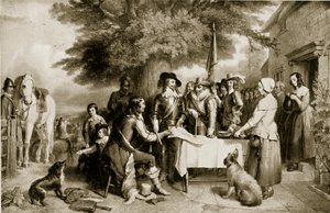 Carlo I alla vigilia della Battaglia di Edgehill, 22 ottobre 1642, illustrazione da Hutchinsons Story of the British Nation da English School