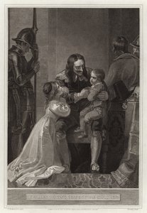 Carlo I saluta i suoi figli da English School