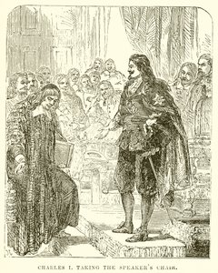 Carlo I che Prende la Sedia del Presidente da English School
