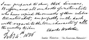 Charles Waterton da English School