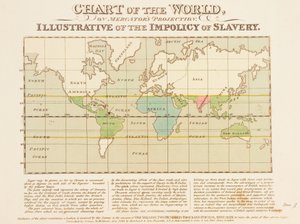 Carta del Mondo, sulla Proiezione di Mercatore, Illustrativa dell