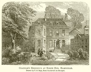 La residenza di Chatham a North End, Hampstead da English School