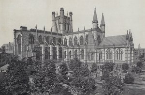 Chester: La Cattedrale, dalle mura della città da English School