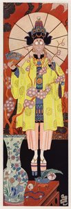 Chevalier de Villeclos in costume cinese da English School