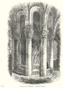 Chevet, St Menoux (incisione)