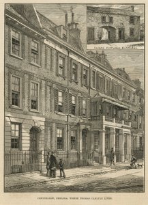 Cheyne Row dove visse Thomas Carlyle da English School
