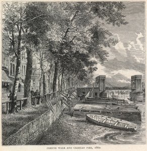 Cheyne Walk e Cadogan Pier, 1860