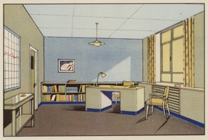 Ufficio vendite (litografia a colori) da English School