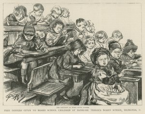 Bambini al lavoro dopo pranzo