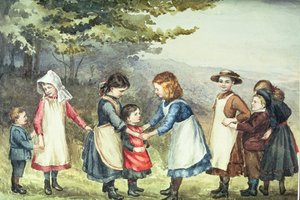 Giochi per bambini, c.1880 da English School