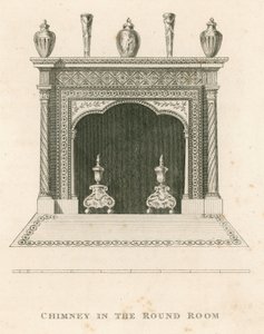 Camino nella Sala Rotonda, Strawberry Hill, Twickenham, Londra