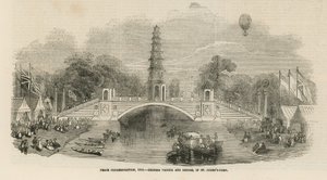 Pagoda cinese e ponte in St James