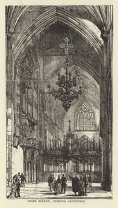 Schermo del coro, cattedrale di Chester da English School