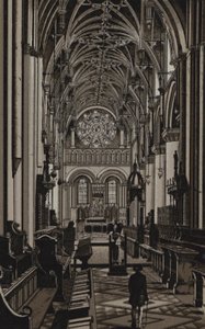 Cattedrale di Christ Church, Oxford (litografia) da English School