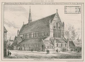 Chiesa di Cristo, North Kensington: progetto selezionato per la nuova chiesa proposta da English School