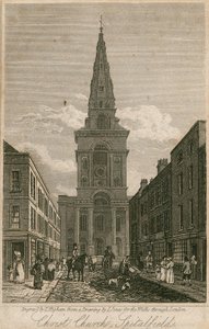 Chiesa di Cristo, Spitalfields, Londra da English School