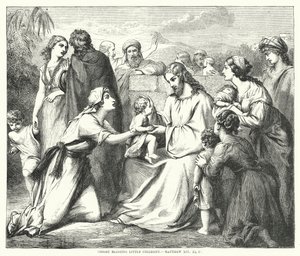 Cristo benedice i bambini, Matteo XIX