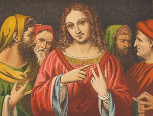 Cristo che disputa con i dottori da English School