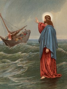 Cristo che cammina sul mare, San Giovanni, VI, 20 da English School