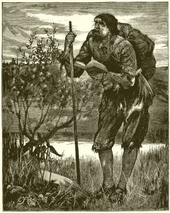 Cristiano visto da Bunyan nel suo sogno. Ho visto un uomo vestito di stracci da English School