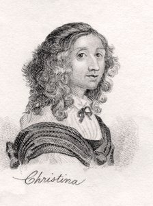 Cristina di Svezia, da Crabbs Historical Dictionary, pubblicato nel 1825 da English School