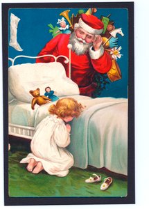 Cartolina di Natale, c.1907 da English School