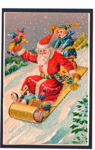 Cartolina di Natale, c.1907 da English School