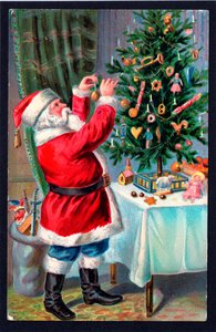Cartolina di Natale, c.1907 da English School