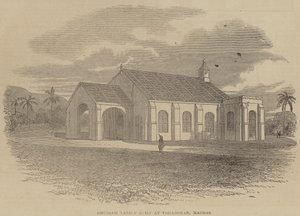 Chiesa recentemente costruita a Vizianagram, Madras da English School