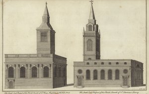 Chiesa di Santa Maria Maddalena in Old Fish Street e Chiesa di San Lorenzo Jewry, Londra da English School