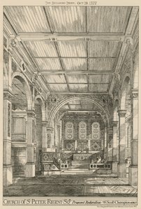 Chiesa di San Pietro, Regent Square, Londra, proposta di restauro da English School
