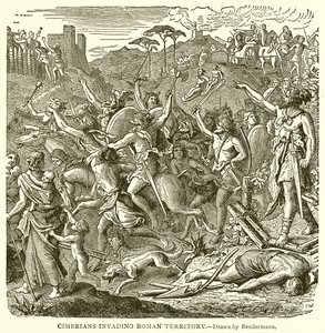 I cimbri invadono il territorio romano da English School