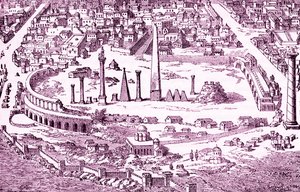 Circo e Ippodromo di Costantinopoli cristiana, illustrazione dell