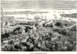 Città di Boston, Massachusetts (incisione)