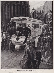 Ambulanza elettrica della polizia della città di Londra da English School